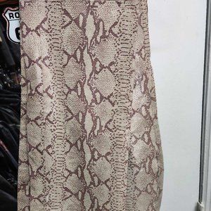 Rem Garson Ladies Snakeskin Leather Pants, Tan, Size 8